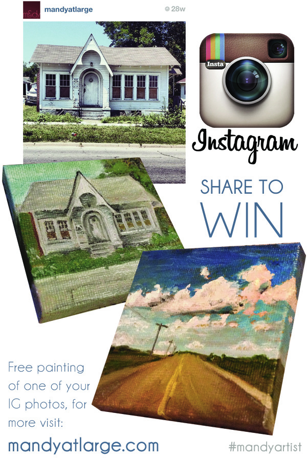 Win an Instagram-style Painting by Mandy Maxwell!